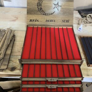 4 Katlı 50 li Tesbih Kutusu