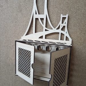 Köprü Detaylı Kapaklı Duvar Anahtarlık