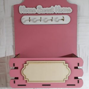 Duvar Askılı Anahtarlık Kutulu ve Kişiselleştirilebilir