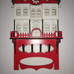 Ev Tipi Duvar Yapıştırmalı Anahtarlık