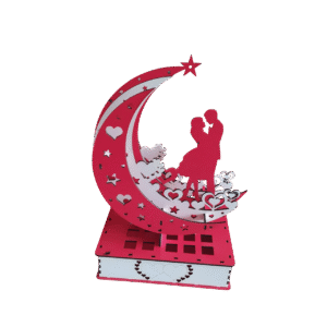 Ay Temalı Sevgililer Günü Masa Üstü Dekorasyon