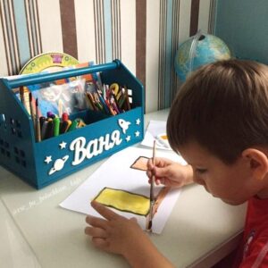 Çocuk Ahşap Çanta Organizer