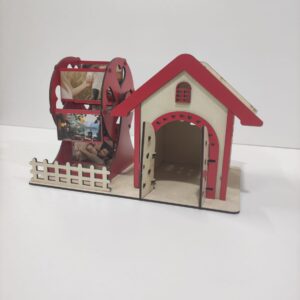 Fotoğraf Çerçevesi Değirmen ve Ev Model