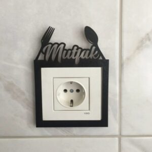 Priz Mutfak Yazılı