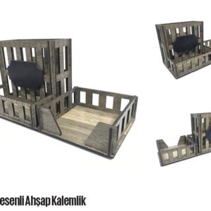 Ahşap Kalemlik Notluk