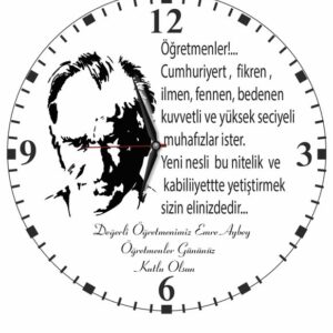 Hediyelik Duvar Saati Öğretmenler Günü